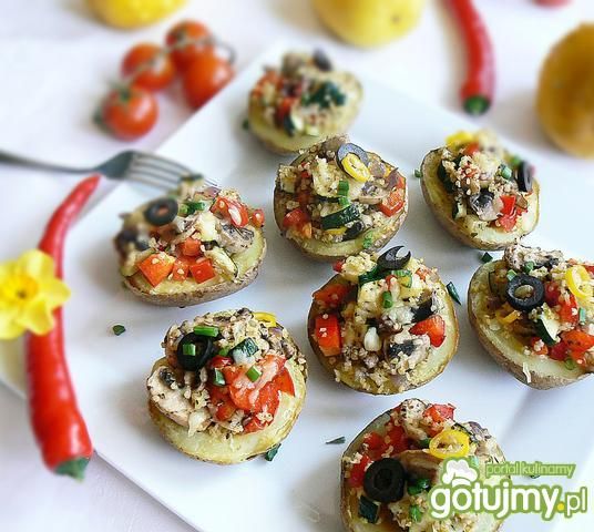 Ziemniaki z jaglaną, cukinią zapiekane Ziemniaki z jaglaną, cukinią zapiekane