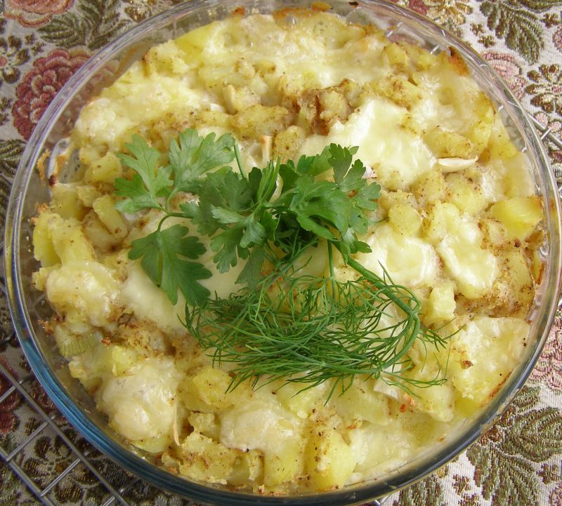 Ziemniaki z mozzarellą Ziemniaki z mozzarellą