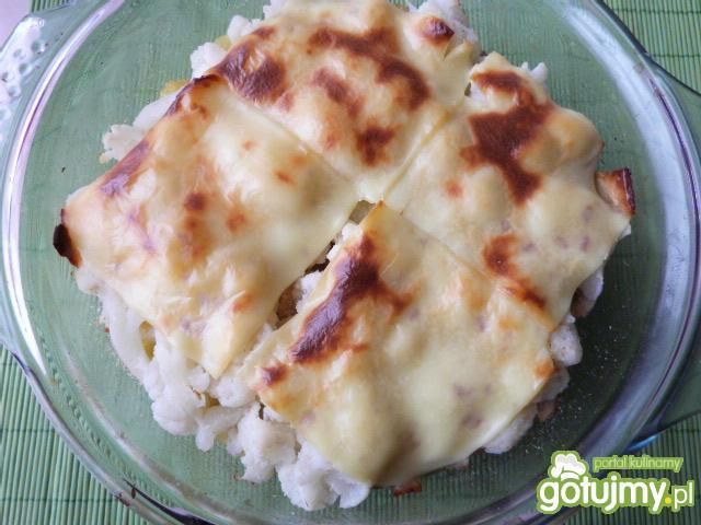Ziemniaki z pieczarkami i kalafiorem Ziemniaki z pieczarkami i kalafiorem
