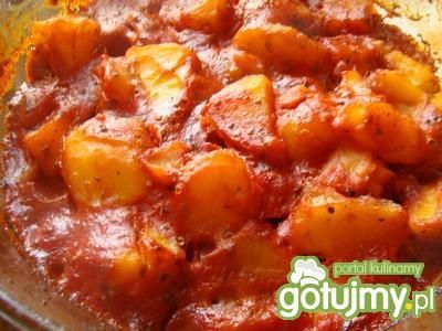 Ziemniaki z sosem pomidorowymi i chili Ziemniaki z sosem pomidorowymi i chili