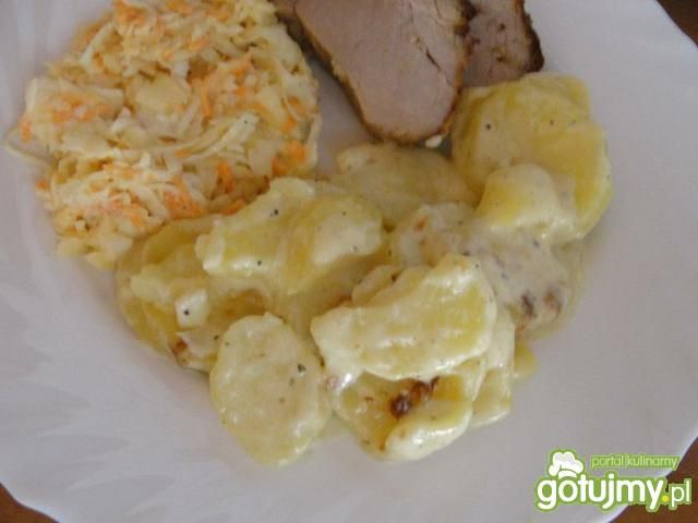 Ziemniaki zapiekane w śmietanie 