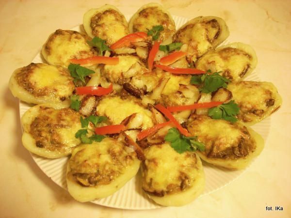 Ziemniaki zapiekane z grzybami Ziemniaki zapiekane z grzybami