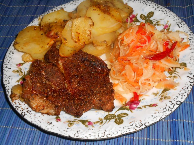 Ziemniaki zapiekane z karkówką