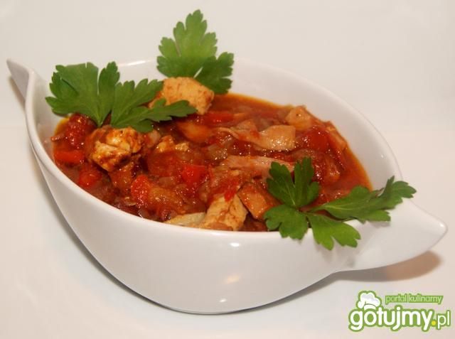 Zimowe  leczo z kurczakiem