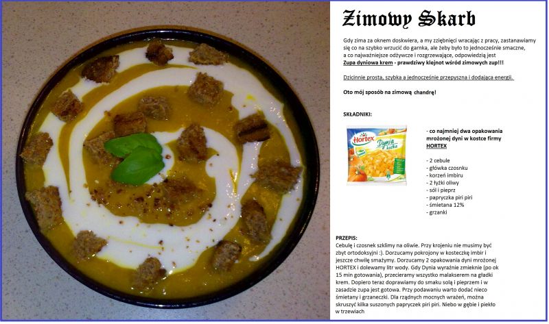 Zimowy skarb - Zupa dyniowa krem