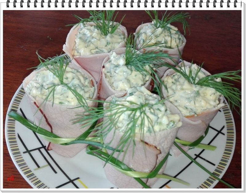 Ziołowe jajka Eli w szynce Ziołowe jajka Eli w szynce