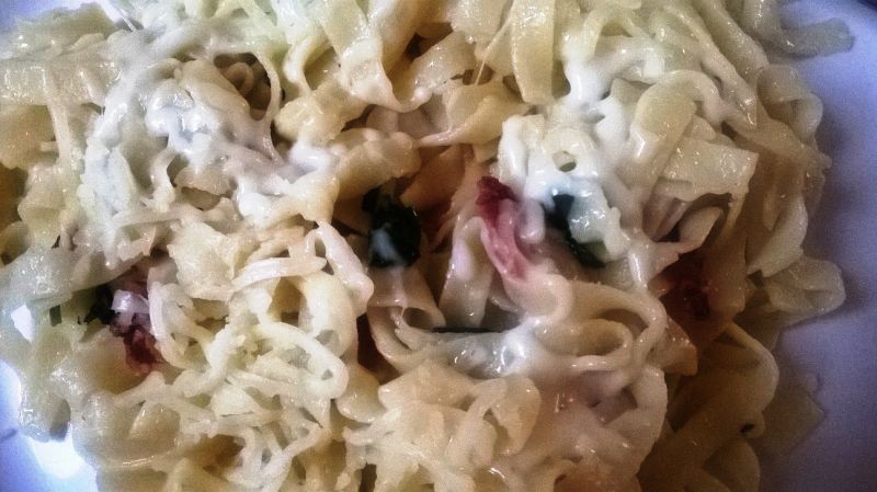 Ziołowo- serowy makaron 