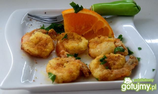 Złociste krewetki na maśle 