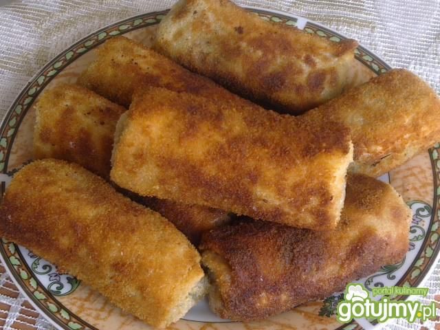 Złociste krokiety z kaszanką  Złociste krokiety z kaszanką