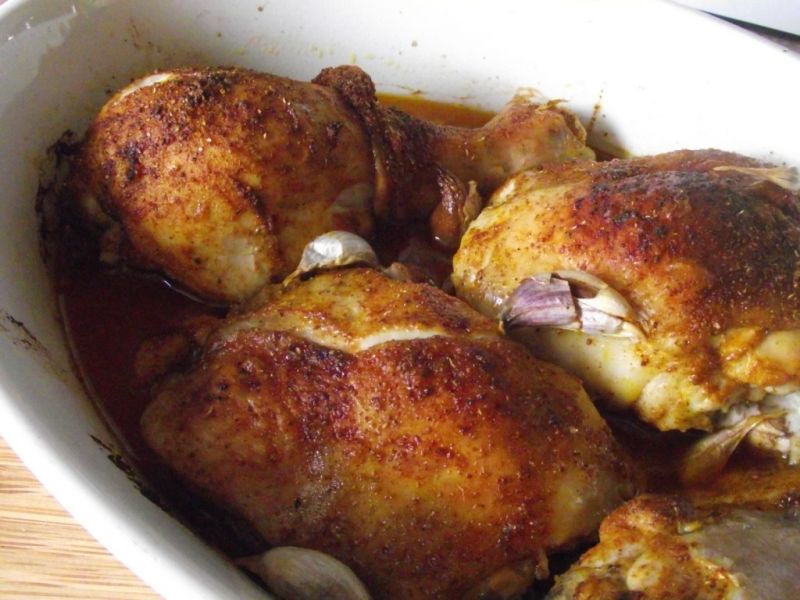 Złocisty kurczak z czosnkiem Złocisty kurczak z czosnkiem