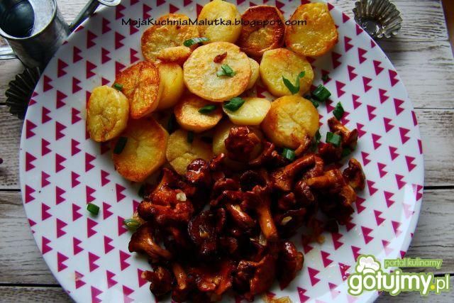 Złote ziemniaczki z kurkami  Złote ziemniaczki z kurkami