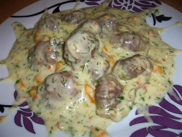 Żołądki z indyka w pysznym 