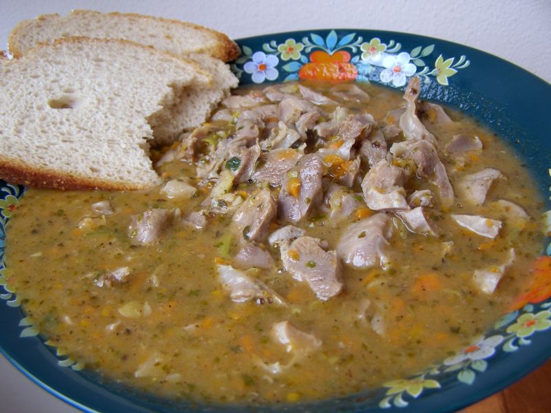 Żołądki z kurczaka a`la flaczki