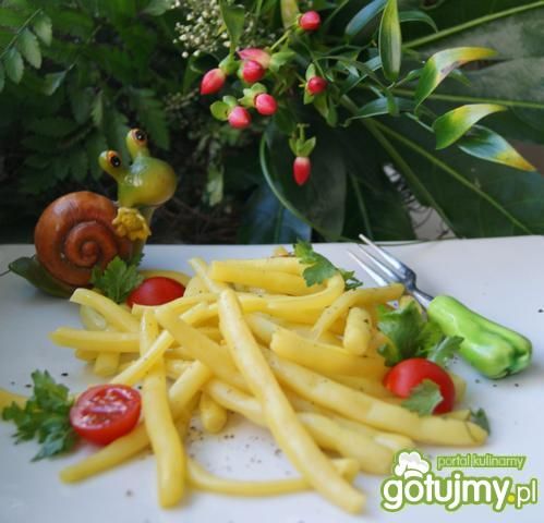 Żółta fasolka z zielonym chili  Żółta fasolka z zielonym chili