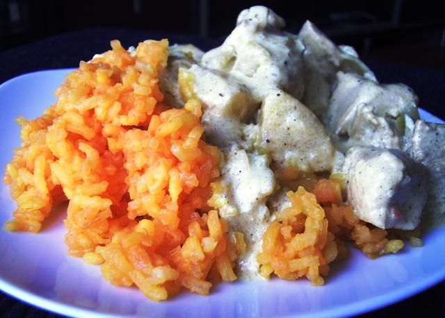 Żółte żarcie czyli indyk z curry.