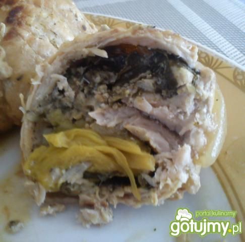 Zrazy schabowe z zielonym nadzieniem Zrazy schabowe z zielonym nadzieniem