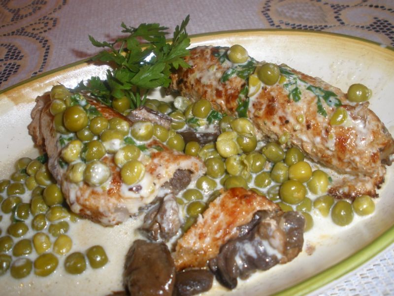 Zrazy w sosie groszkowym Zrazy w sosie groszkowym