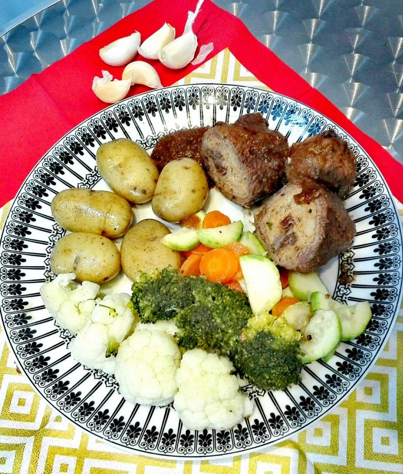 Zrazy wołowe z mielonym w piwie