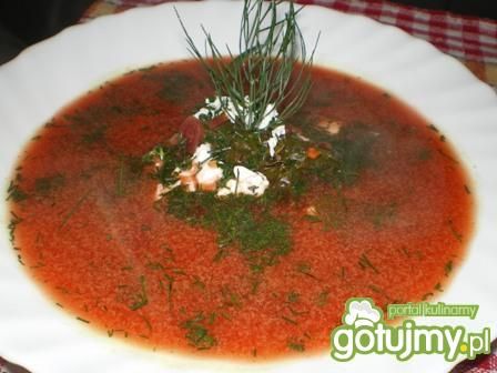 Zupa botwinka z fetą  Zupa botwinka z fetą