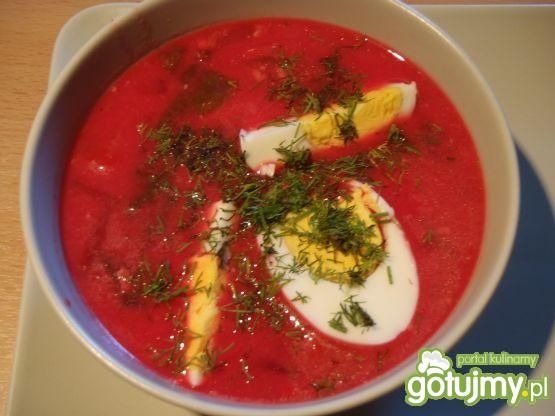 Zupa botwinkowa z jajkiem 2 Zupa botwinkowa z jajkiem 2