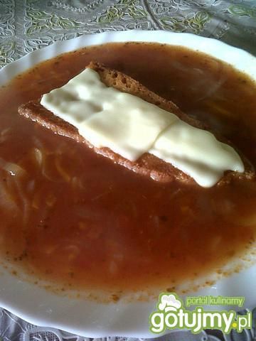 zupa cebulowa z grzanką