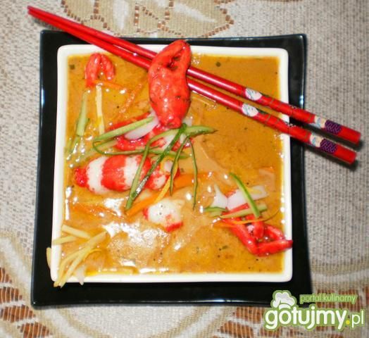 Zupa 'chętka na krewetki'