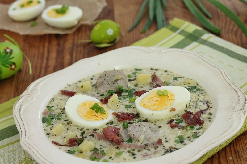 Zupa chrzanowa z jajem Zupa chrzanowa z jajem