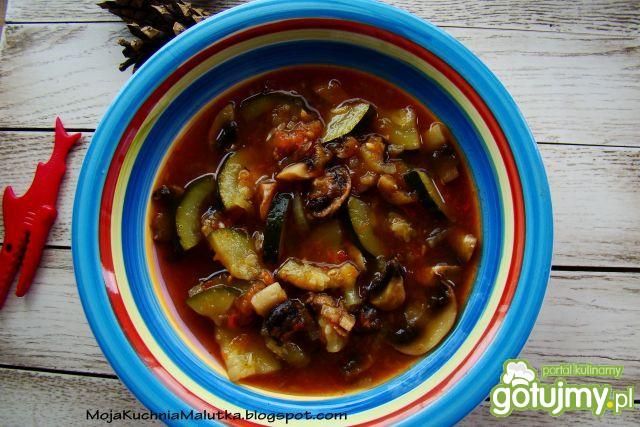 Zupa cukiniowo pieczarkowa