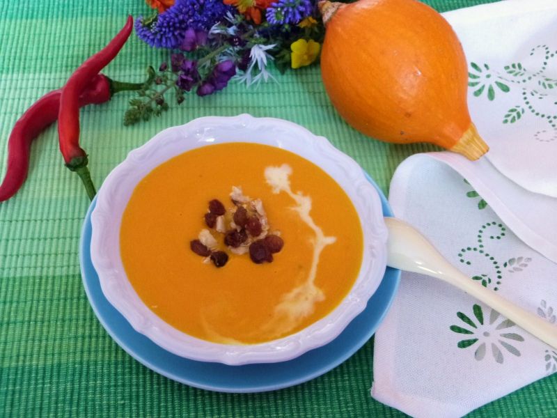 Zupa dyniowo-paprykowa