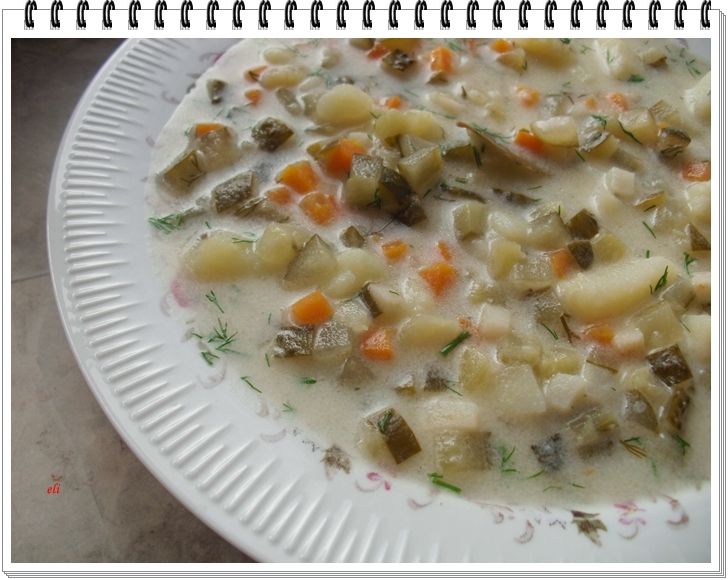 Zupa Eli z ogórków kiszonych Zupa Eli z ogórków kiszonych