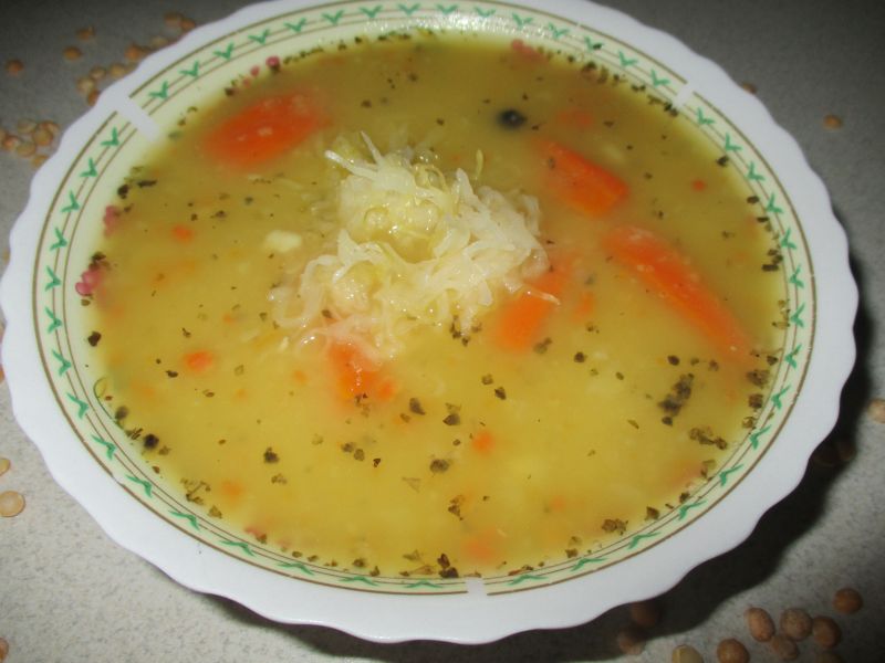 Zupa grochowa z kiszoną kapustą Zupa grochowa z kiszoną kapustą
