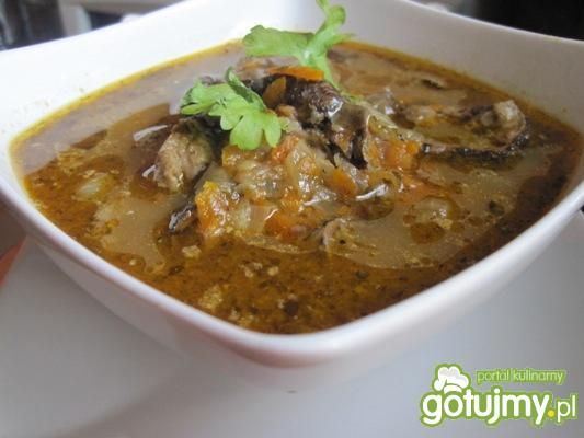 Zupa grzybowa a'la flaczki Zupa grzybowa a'la flaczki