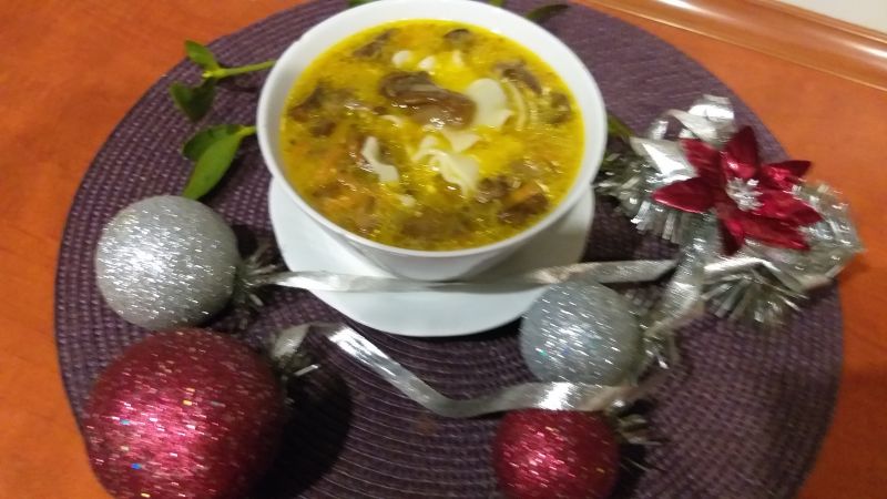 Zupa grzybowa na rosole Zupa grzybowa na rosole