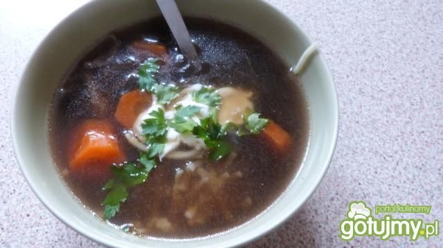 Zupa grzybowa z suszonych grzybów