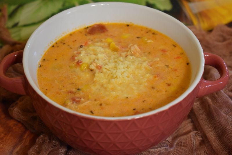 Zupa gyros z kurczakiem