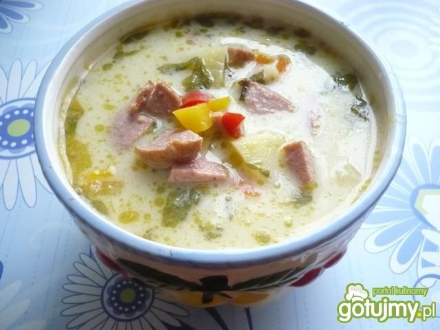 Zupa jarzynowa na kiełbasie Zupa jarzynowa na kiełbasie