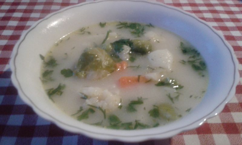 Zupa jarzynowa z brukselką