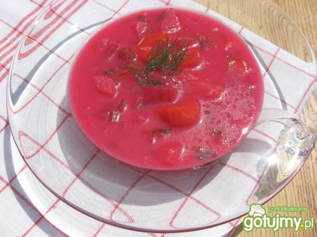 Zupa jarzynowa z buraczkami Zupa jarzynowa z buraczkami