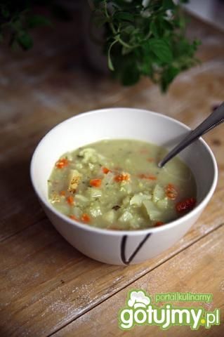 Zupa jarzynowa z kalafiorem i kaszą Zupa jarzynowa z kalafiorem i kaszą