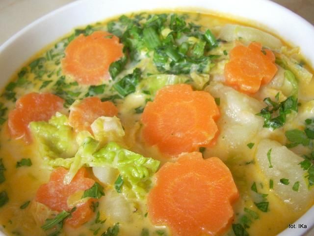 Zupa jarzynowa z mlekiem 