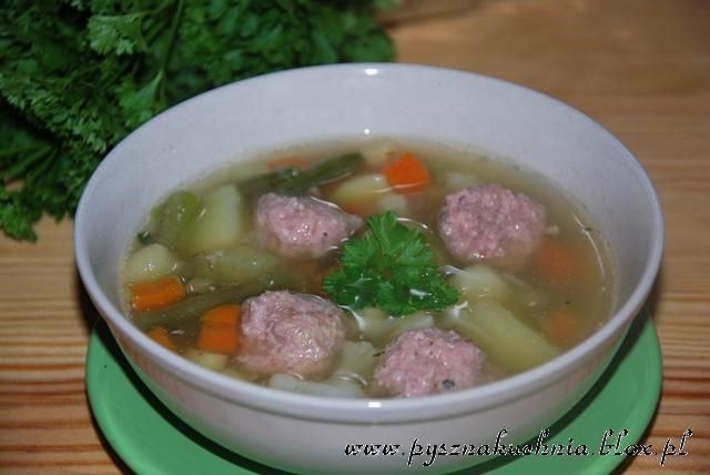 Zupa jarzynowa z pulpecikami 