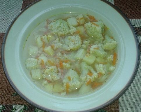 Zupa kalafiorowa z imbirem