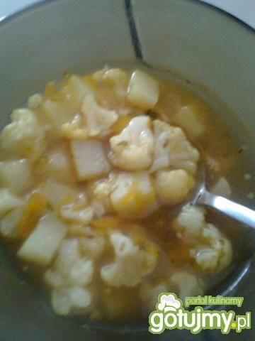 Zupa kalafiorowa z ketchupem Zupa kalafiorowa z ketchupem