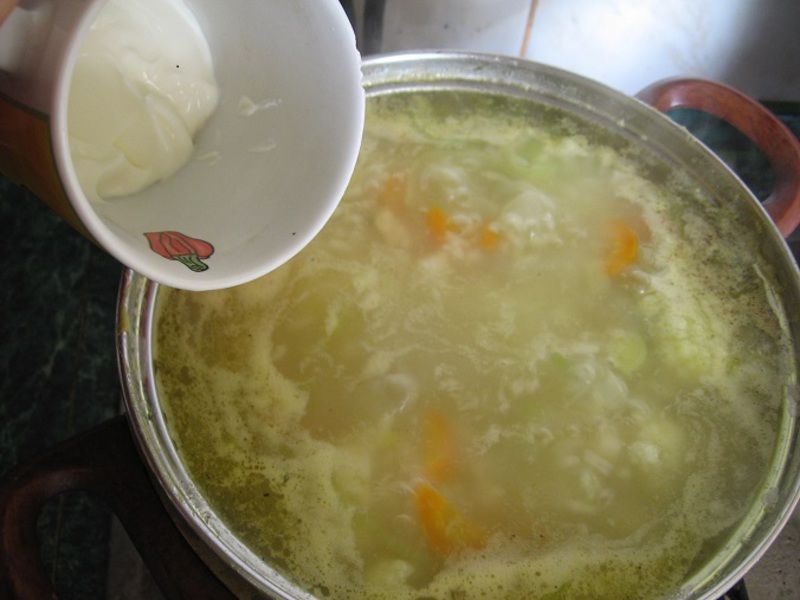 Zupa kalafiorowa z porem i ryżem