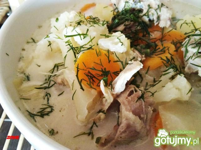 Zupa kalafiorowo kapuściana