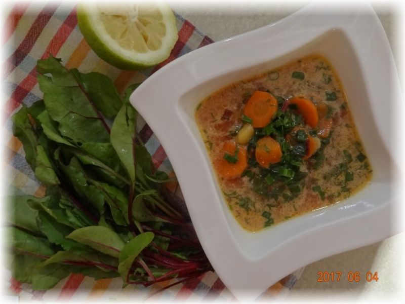 Zupa kalarepkowo - botwinkowa Zupa kalarepkowo - botwinkowa