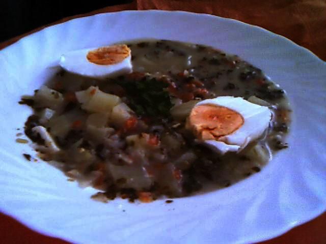 Zupa koperkowa na rosole.