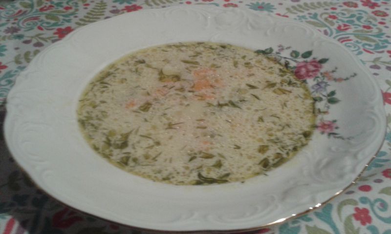 Zupa koperkowa z groszkiem Zupa koperkowa z groszkiem