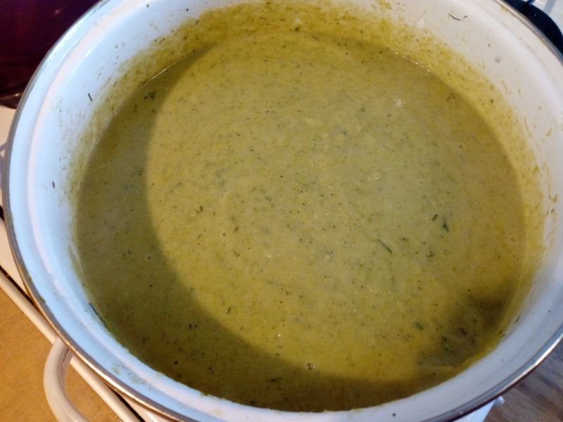 Zupa krem brokułowo - porowy