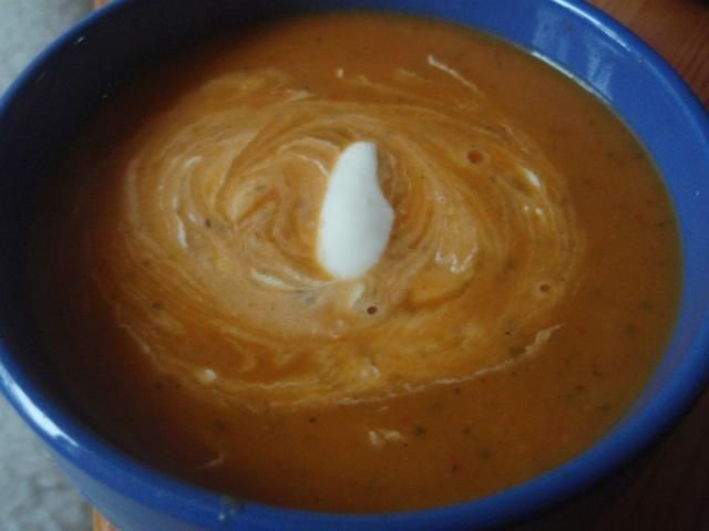 Zupa krem z cukinii.